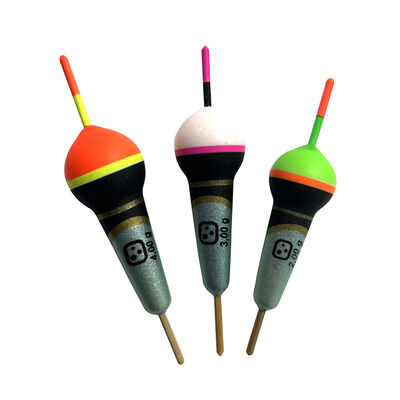 KIT 3 FLOTTEURS TRUITE TOULOUSAINS 4G FENDU ABC - Flotteurs / Bulles | Pacific Pêche
