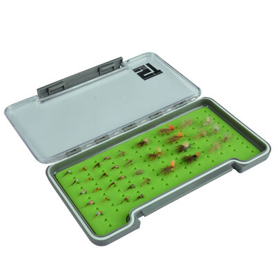 Boîte à mouche silverstone waterpro rubber slim/large (capacité 121 mouches) - Boîtes Mouches | Pacific Pêche