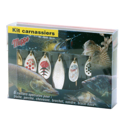 Kit 6 Cuillères Tournantes Mepps Carnassiers - Cuillères | Pacific Pêche