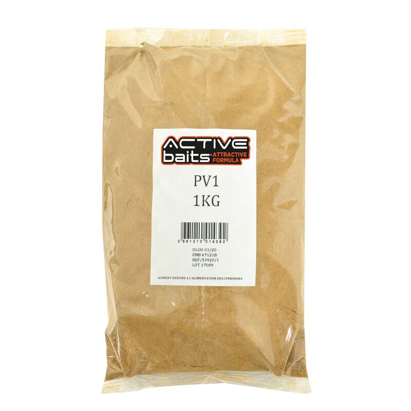 Farine pour la pêche au coup active baits pv1 1kg - Farines | Pacific Pêche