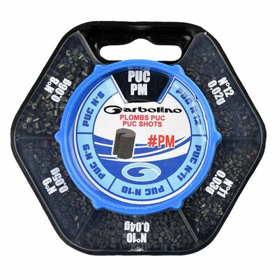 Plombs ultra cylindrique (puc) boite distributrice 5 cases Garbolino - Ronds | Pacific Pêche