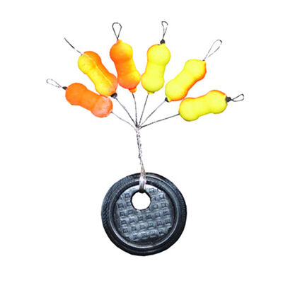Guide Fil Autobloquant Ripstop Fiquet Jaune/Orange (x6) - Guides fils | Pacific Pêche