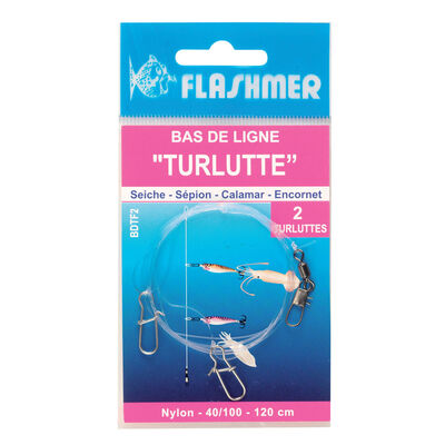 Bas de ligne flashmer 2 turluttes - Bas de Lignes / Lignes Montées | Pacific Pêche