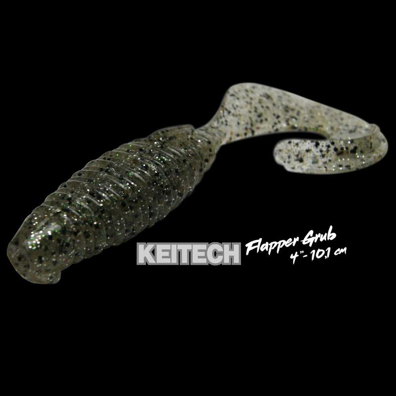 Leurre Souple Grub Keitech Flapper Grub 10,1cm (x7) - Grubs | Pacific Pêche