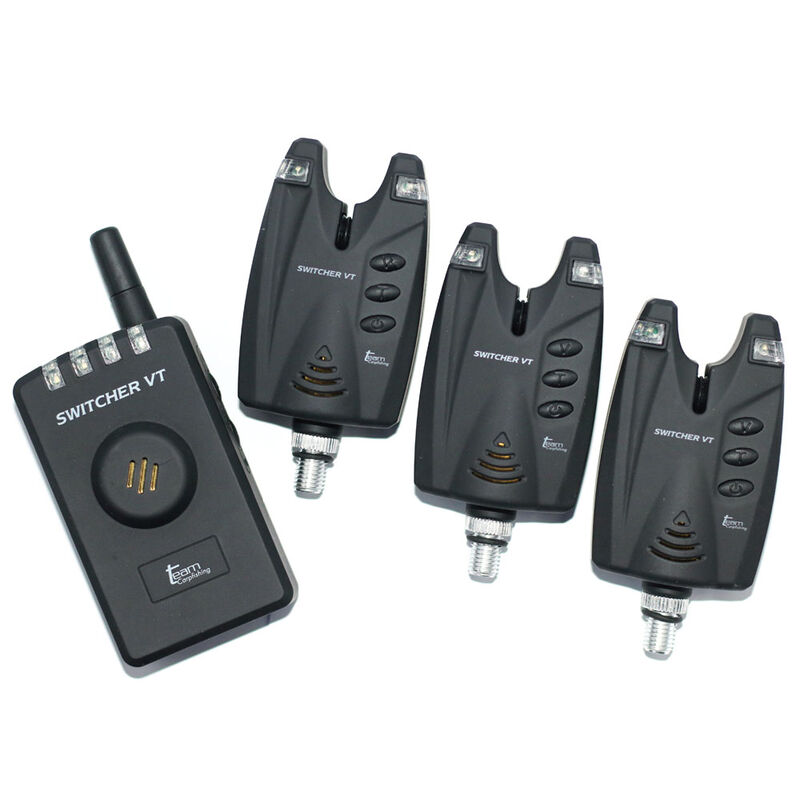Coffret 3 détecteurs carpe team carpfishing switcher vt + centrale - Coffrets détecteurs | Pacific Pêche