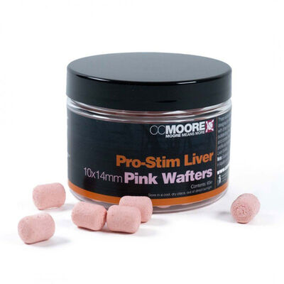 Dumbells CC More Pro-Stim Liver Pink Dumbell Wafters 10x14mm (x65) - Denses | Pacific Pêche