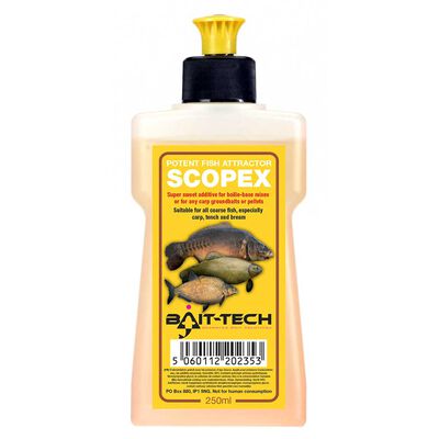 Additif Bait-Tech Liquid Scopex 250ml - Additifs | Pacific Pêche