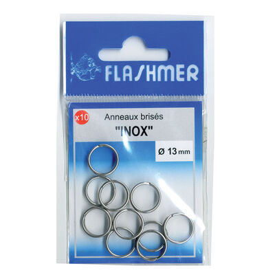 Anneaux Brisés Flashmer Inox (x10) - Anneaux brisés | Pacific Pêche