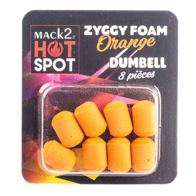 Mousse zig rig mack2 ziggy foam dumbell (x8) - Imitations | Pacific Pêche